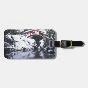 WA, Seattle, Moon bridge and pond after winter 2 Luggage Tag