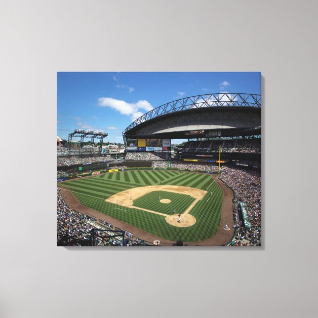 WA, Seattle, Safeco Field, Mariners baseball Canvas Print (Front)
