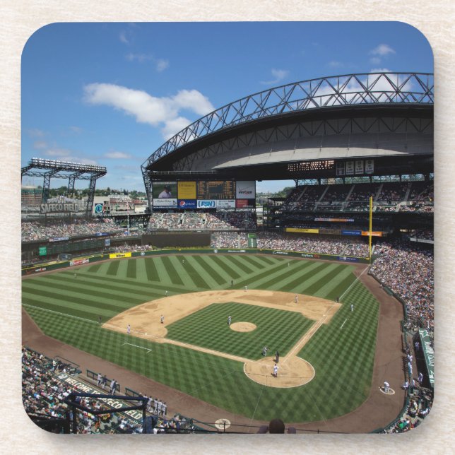 WA, Seattle, Safeco Field, Mariners baseball Drink Coaster (Front)
