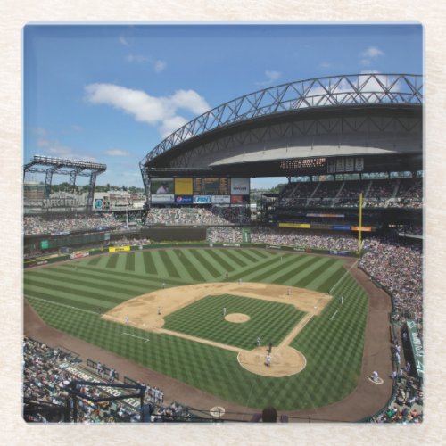 WA Seattle Safeco Field Mariners baseball Glass Coaster