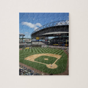 WA, Seattle, Safeco Field, Mariners baseball Jigsaw Puzzle