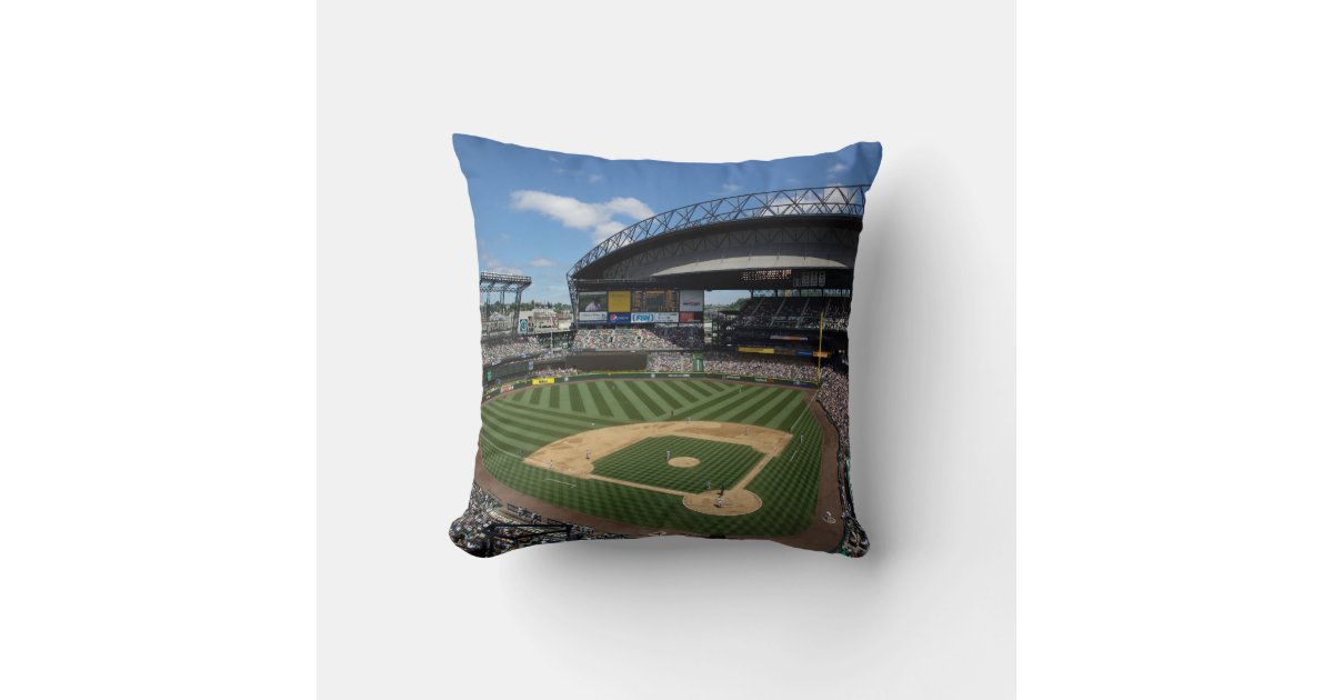 Seattle Mariners MLB Colorblock Personalized Pillow