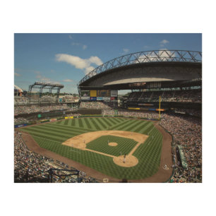 WA, Seattle, Safeco Field, Mariners baseball Wood Wall Decor