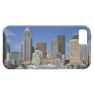 WA, Seattle, Seattle skyline with ferry boat iPhone SE/5/5s Case