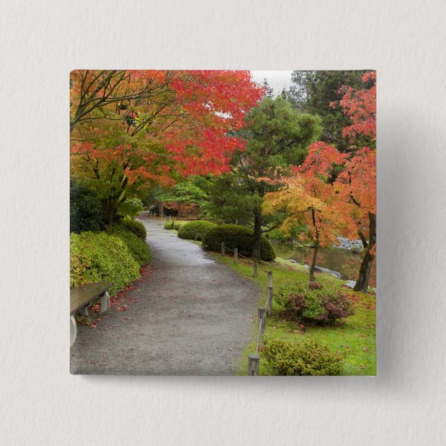 WA, Seattle, Washington Park Arboretum, 2 Pinback Button (Front)