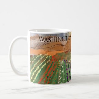 WA Skagit Valley Tulip Fields Spring Dreaming Coffee Mug