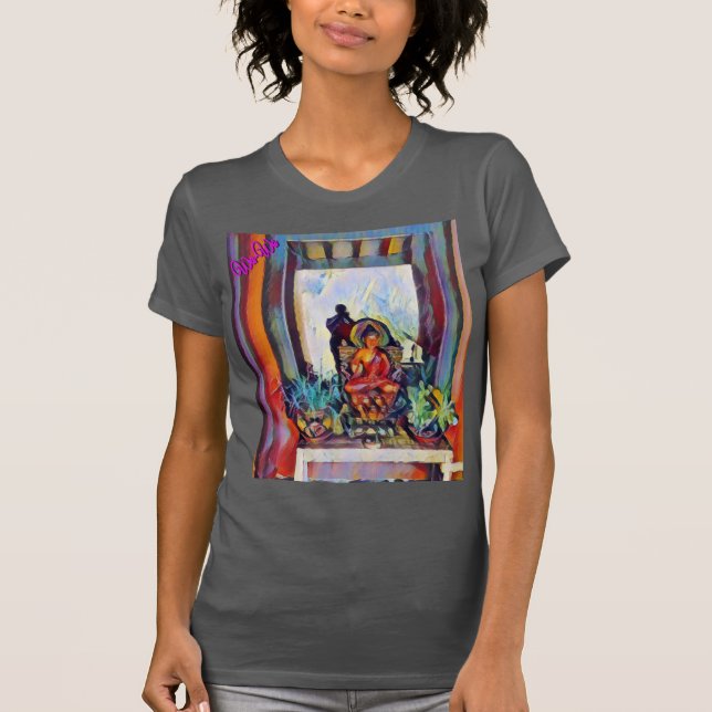 Wa-Wo Wave NFT Art - A BUDDHA & A MEZUZAH 11 T-Shirt (Front)