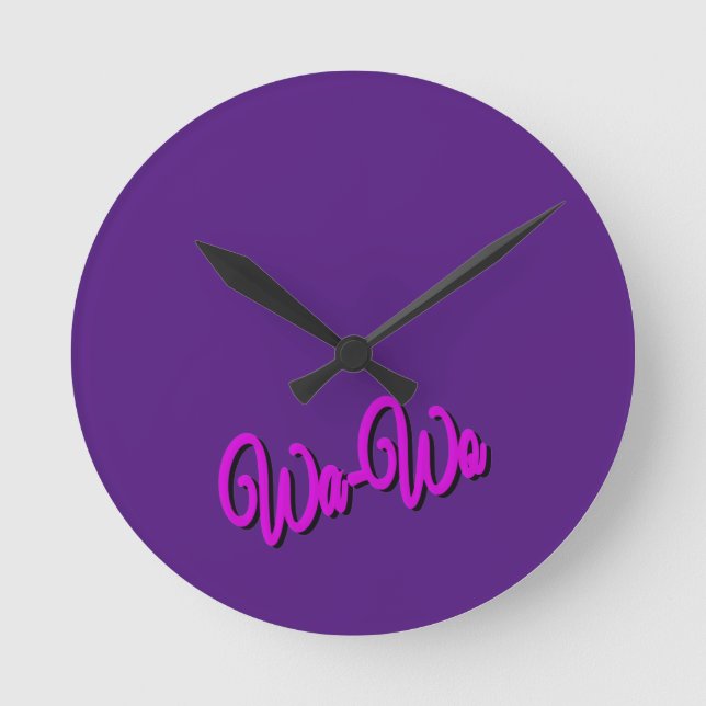 Wa-Wo Wave NFT Art Collection   Round Clock (Front)