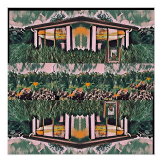 Wa-Wo Wave NFT Art - REFLECTIONS ON MY WINDOW 32 Poster