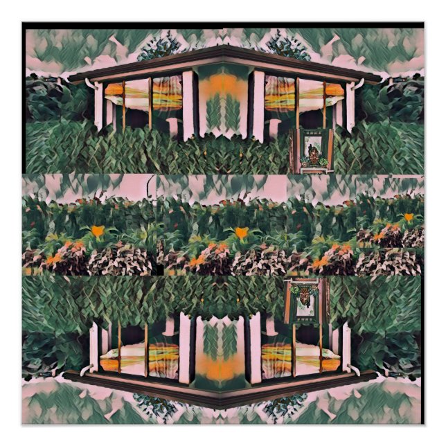  Wa-Wo Wave NFT Art - REFLECTIONS ON MY WINDOW 32  Poster (Front)