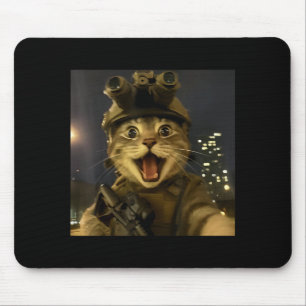 Waactical Cat Meme Mouse Pad