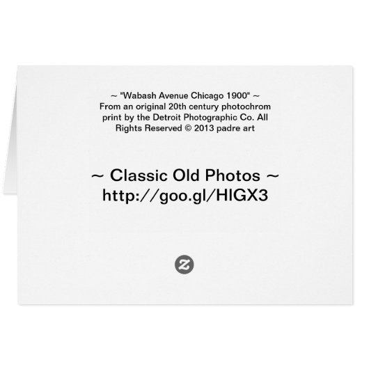 Wabash Avenue Chicago 1900 (Back Horizontal)