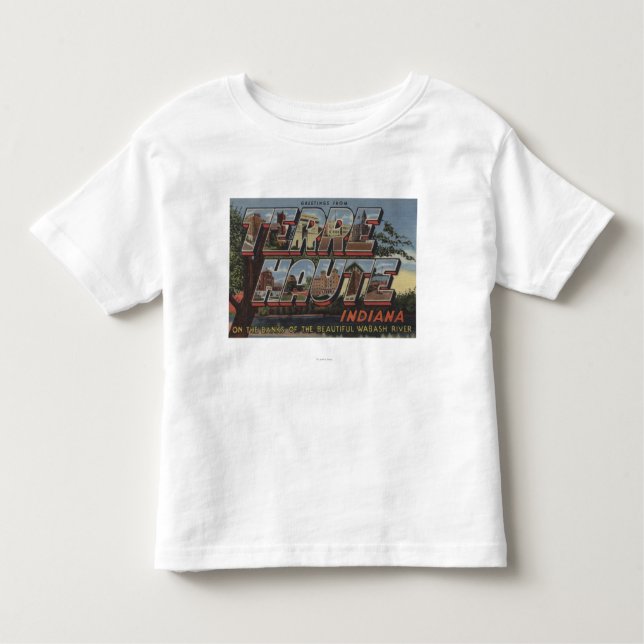 Wabash River - Large Letter Scenes Toddler T-shirt (Front)