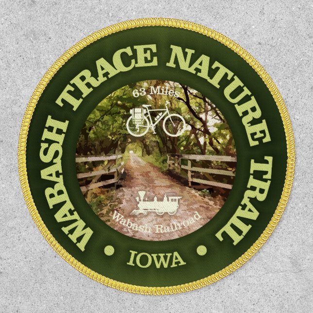 Wabash Trace Nature Trail (cycling c) Patch (Front)