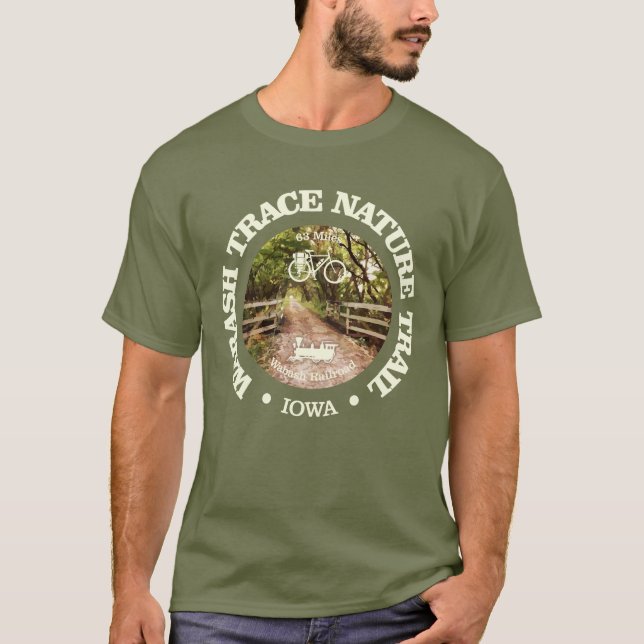 Wabash Trace Nature Trail (cycling c) T-Shirt (Front)