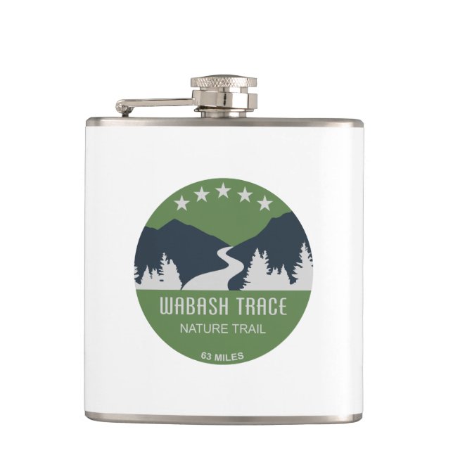 Wabash Trace Nature Trail Flask (Front)