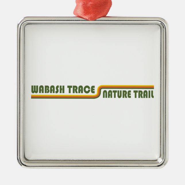 Wabash Trace Nature Trail Iowa Metal Ornament (Front)