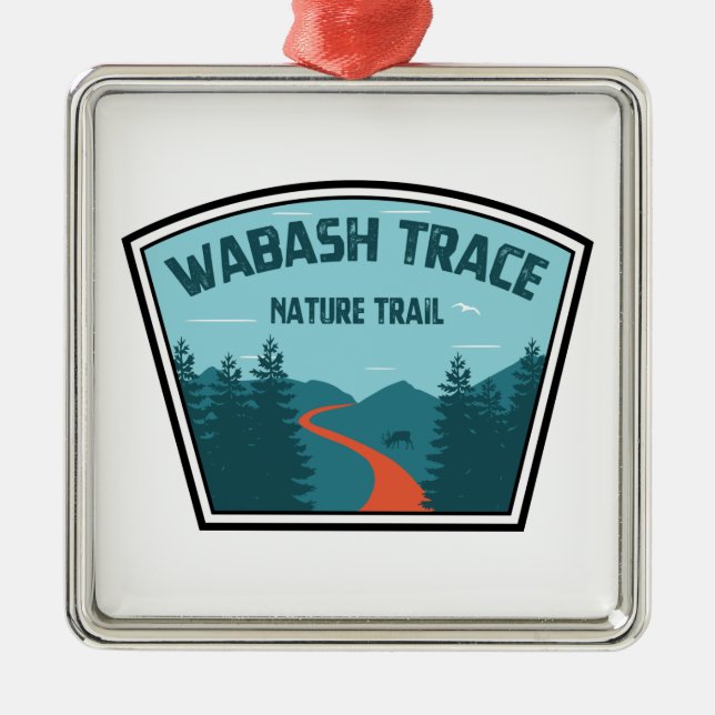 Wabash Trace Nature Trail Metal Ornament (Front)
