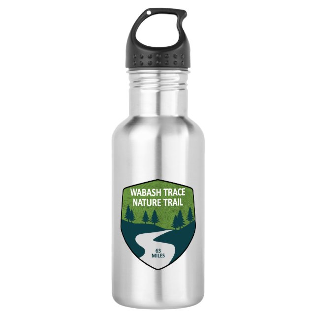Wabash Trace Nature Trail Stainless Steel Water Bottle (Front)