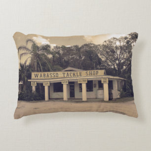 Wabasso Tackle Shop Vintage Pillow