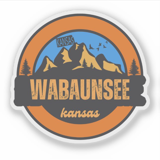 Wabaunsee, Kansas Sticker (Front)