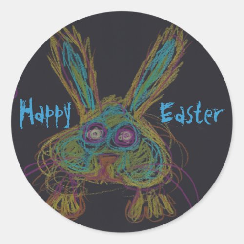 Wabbit The Rabbit _ Happy Easter Stickers