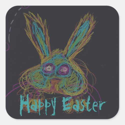 Wabbit The Rabbit Happy Easter Stickers 2