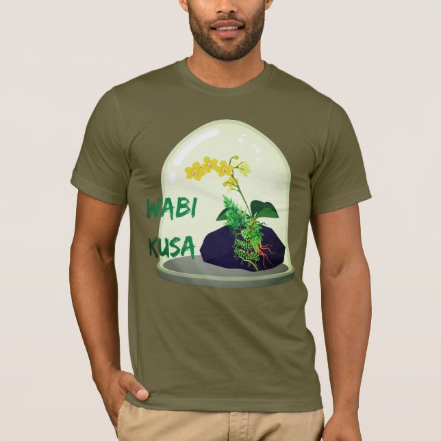 Wabi Kusa – water plant ikebana T-Shirt (Front)