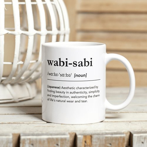 Wabi_Sabi definition japanese dictionary art Coffee Mug