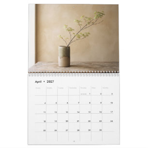 Wabi Sabi Japanese Ceramics Wall Calendar