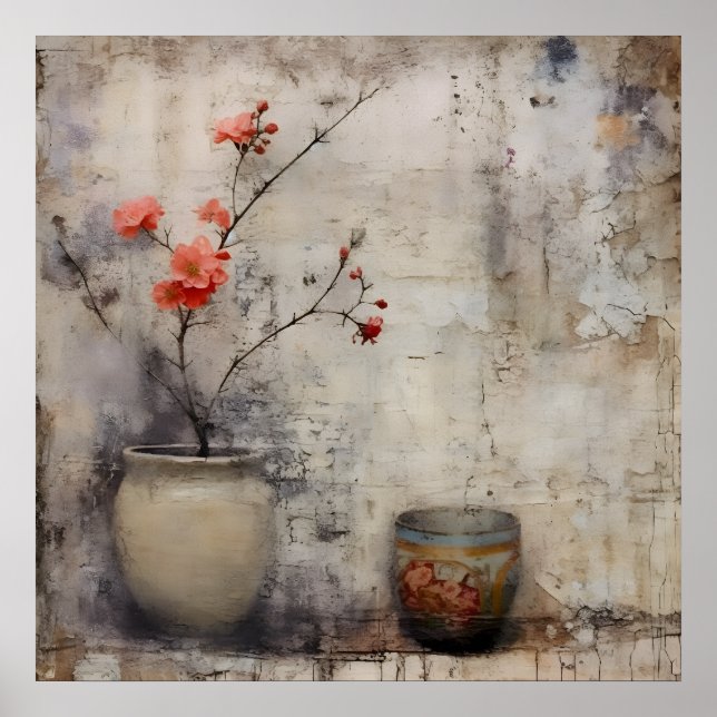 Wabi Sabi Japanese Style Art Poster (Front)