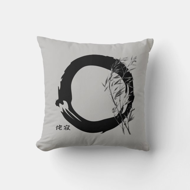 Wabi Sabi Throw Pillow (Front)