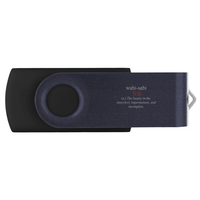 Wabi-Sabi Zen Buddhist Aesthetic Flash Drive (Front)