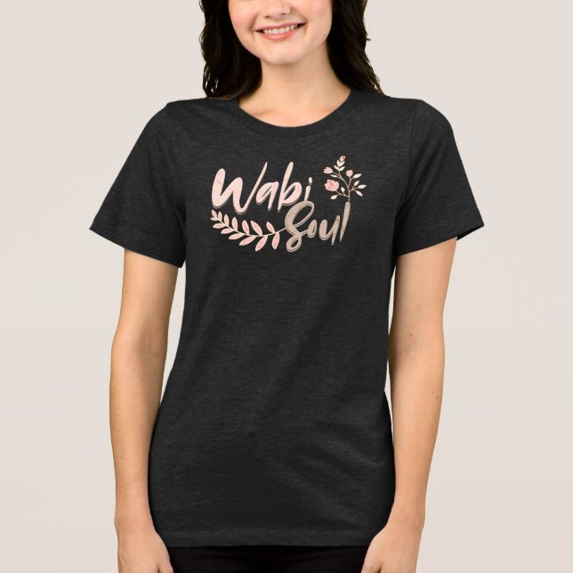 Wabi Soul – Minimal Imperfect Serenity Tri-Blend Shirt (Front)