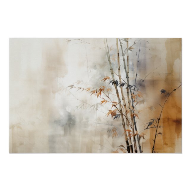 Wabisabi Aesthetic Bamboo Poster (Front)