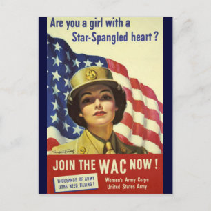 WAC recruiting Poster Postcard