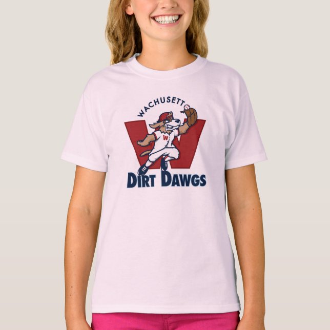 Wachusett Dirt Dawgs Collegiate Baseball Team Logo T-Shirt (Front)