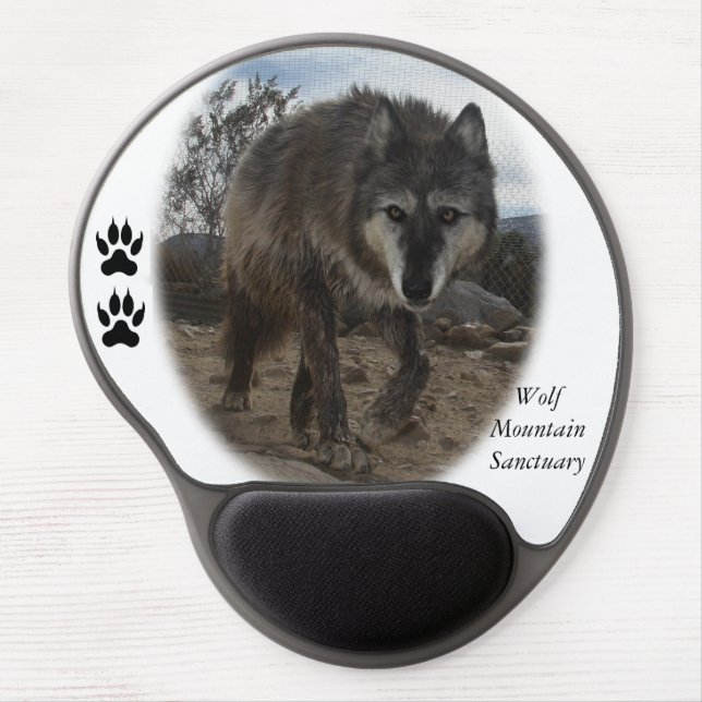 Wacipi Gel Mousepad - Wolf Mountain Sanctuary (Front)