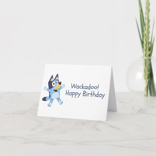 Wackadoo, Happy Birthday! Announcement (Front)