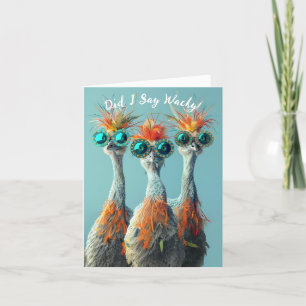 Wackadoodle Funny Friends Holiday Card