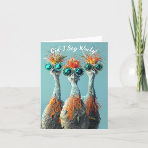 Wackadoodle Funny Friends  Holiday Card