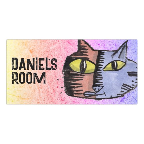 Wacky Cat Room Sign