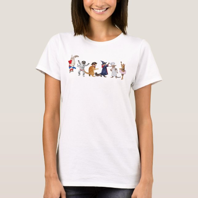 Wacky Cats 3 T-Shirt (Front)