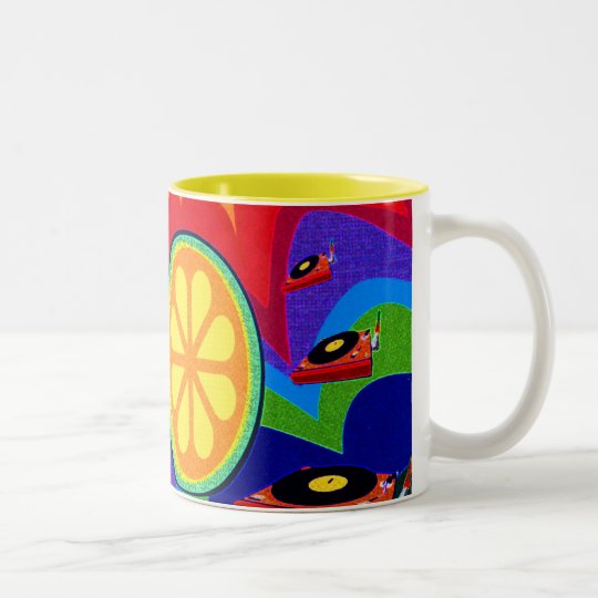 Wacky Citrus Two-Tone Coffee Mug