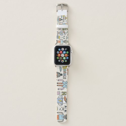 Wacky Doodles Vintage Character Set Apple Watch Band