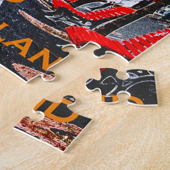 Wacky Lugano Switzerland Jigsaw Puzzle (Side)