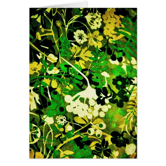 Wacky Retro Floral 1 Cards (Front)