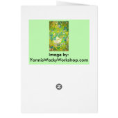 Wacky Retro Floral 2 Cards (Back)