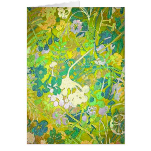 Wacky Retro Floral 2 Cards (Front)