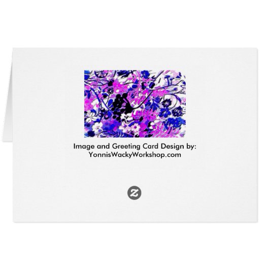 Wacky Retro Floral Cards (Back Horizontal)